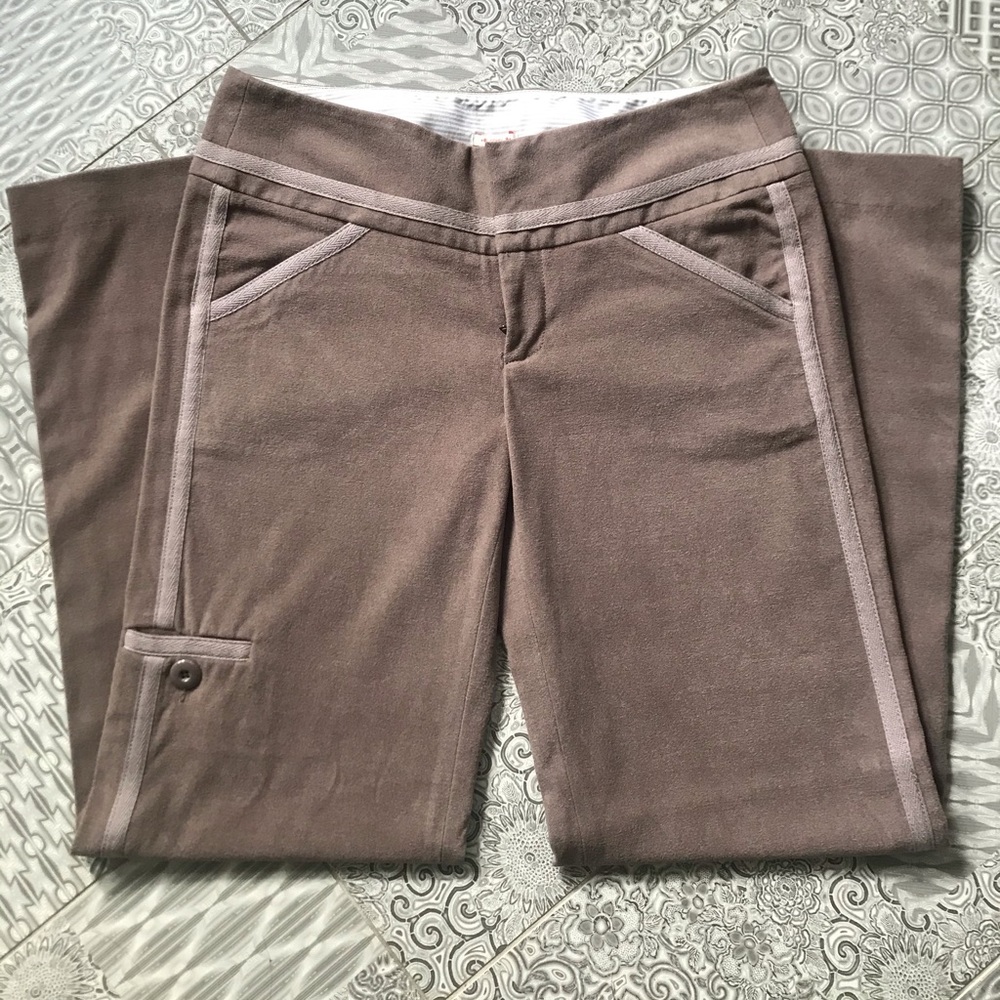 Anthropologie Sitwell boot cut velvet pant SZ 6